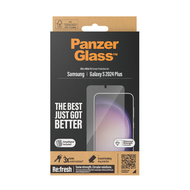 PanzerGlass UltraWide Fit with Aligner Screen Protector for Samsung Galaxy S24 Plus
